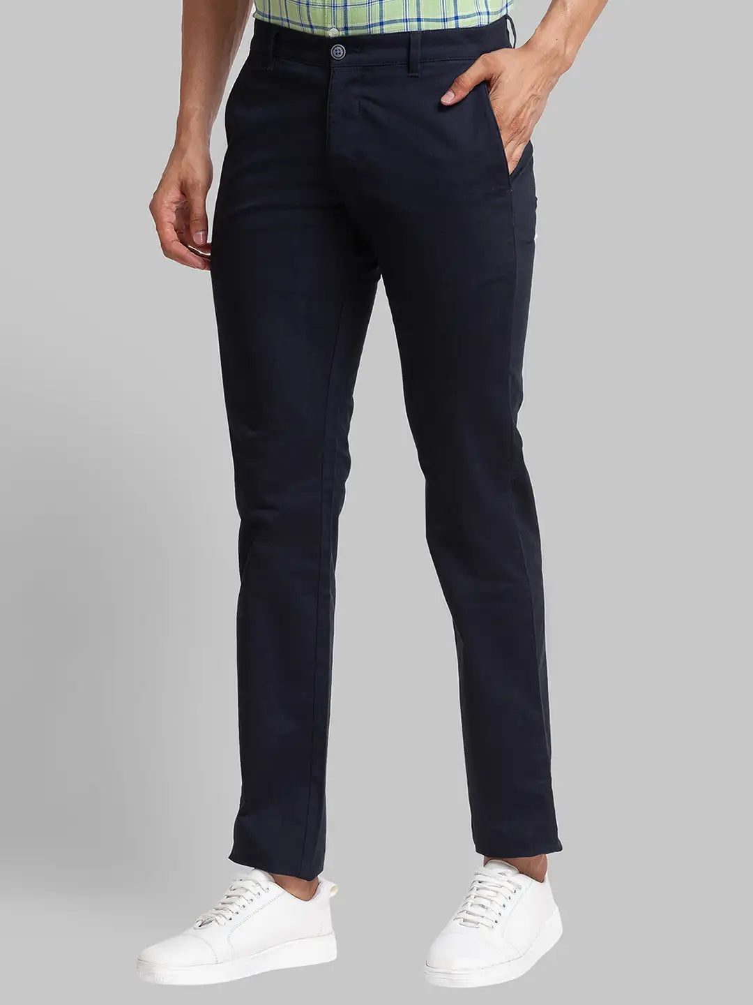 Men Tapered Fit Fawn Trouser