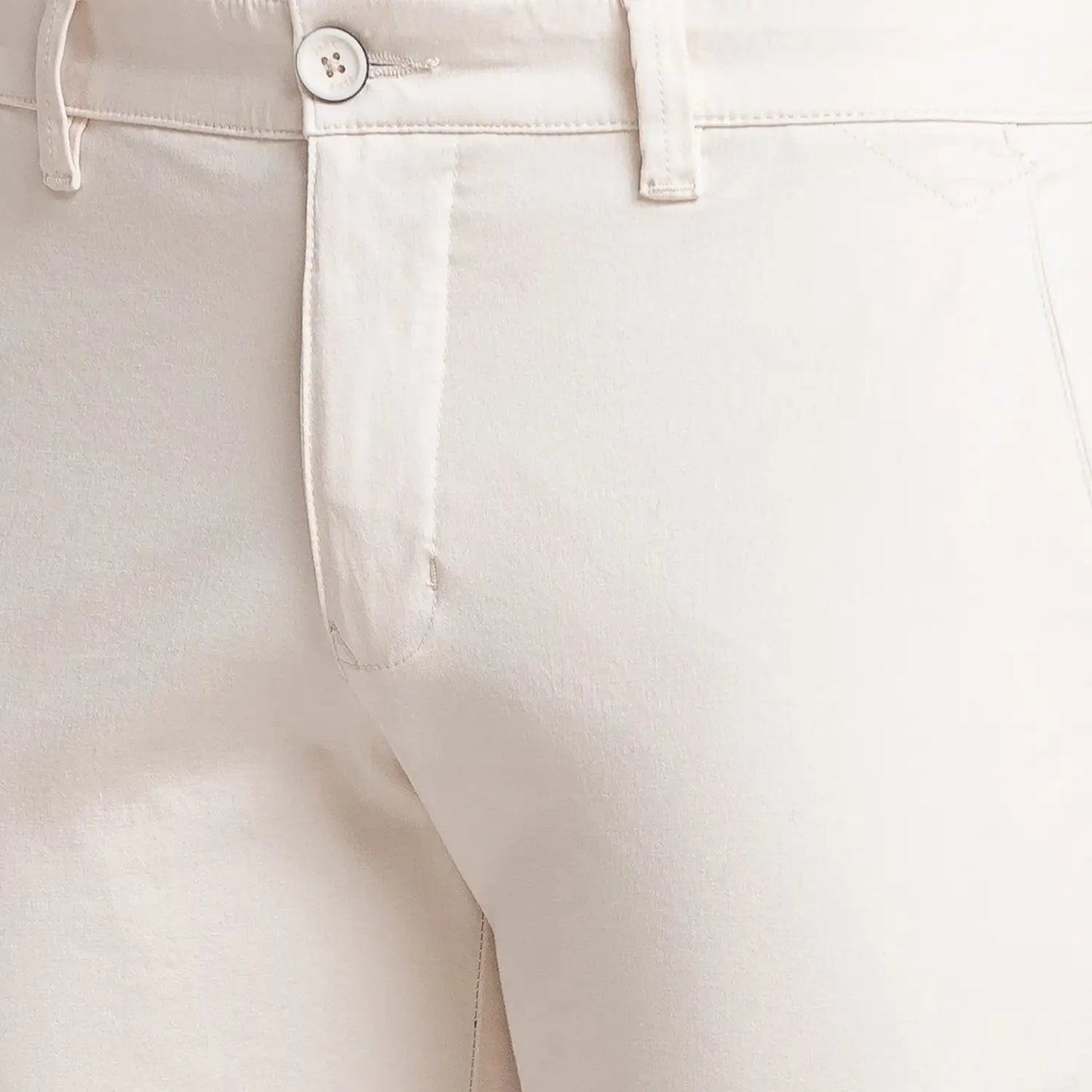 Men Tapered Fit Khaki Trouser