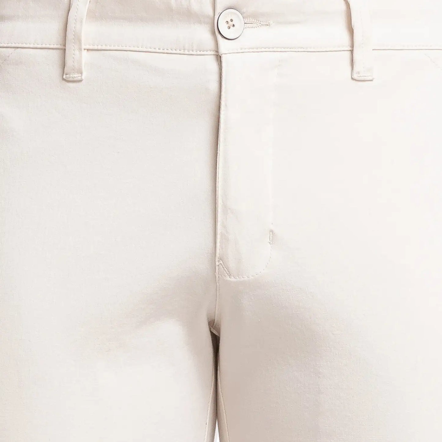 Men Tapered Fit Khaki Trouser