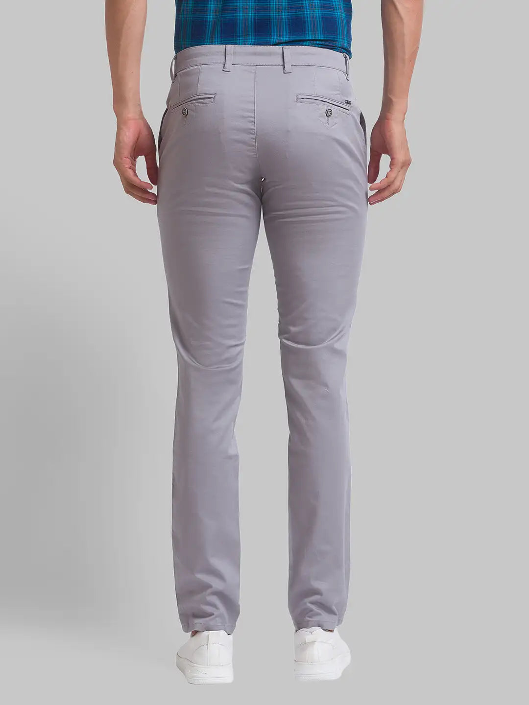 Men Tapered Fit Brown Chinos & Trouser