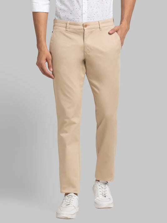 Men Tapered Fit Blue Trouser
