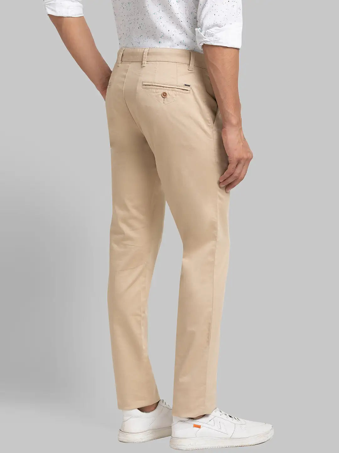 Men Tapered Fit Blue Trouser