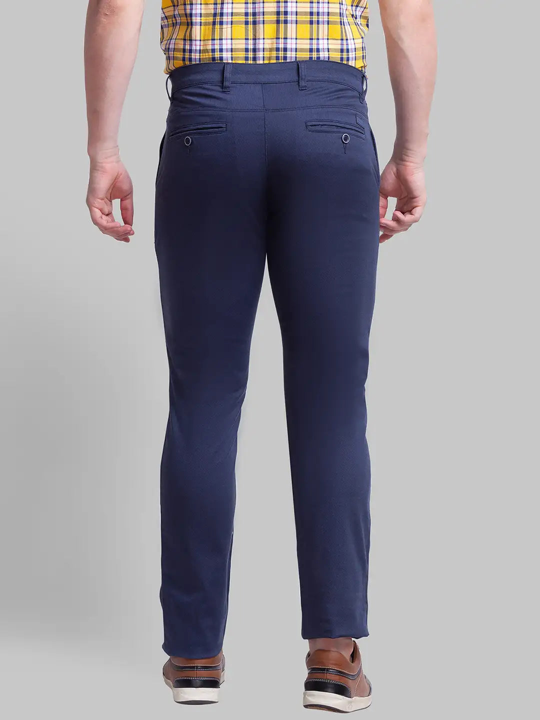 Men Tapered Fit Green Chinos