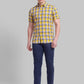 Men Tapered Fit Green Chinos