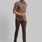 Men Tapered Fit Blue Chinos & Trouser
