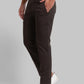 Men Tapered Fit Brown Chinos