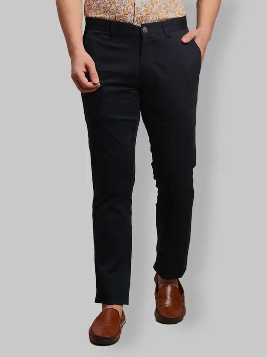 Men Lrt Fit Grey Trouser