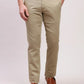 Parx Men Blue Solid Lrt Cotton Blend Trousers