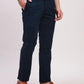 Parx Men Green Solid Lrt Cotton Blend Trousers
