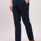 Parx Men Green Solid Lrt Cotton Blend Trousers
