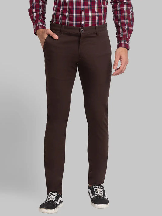 Men Tapered Fit Blue Trouser