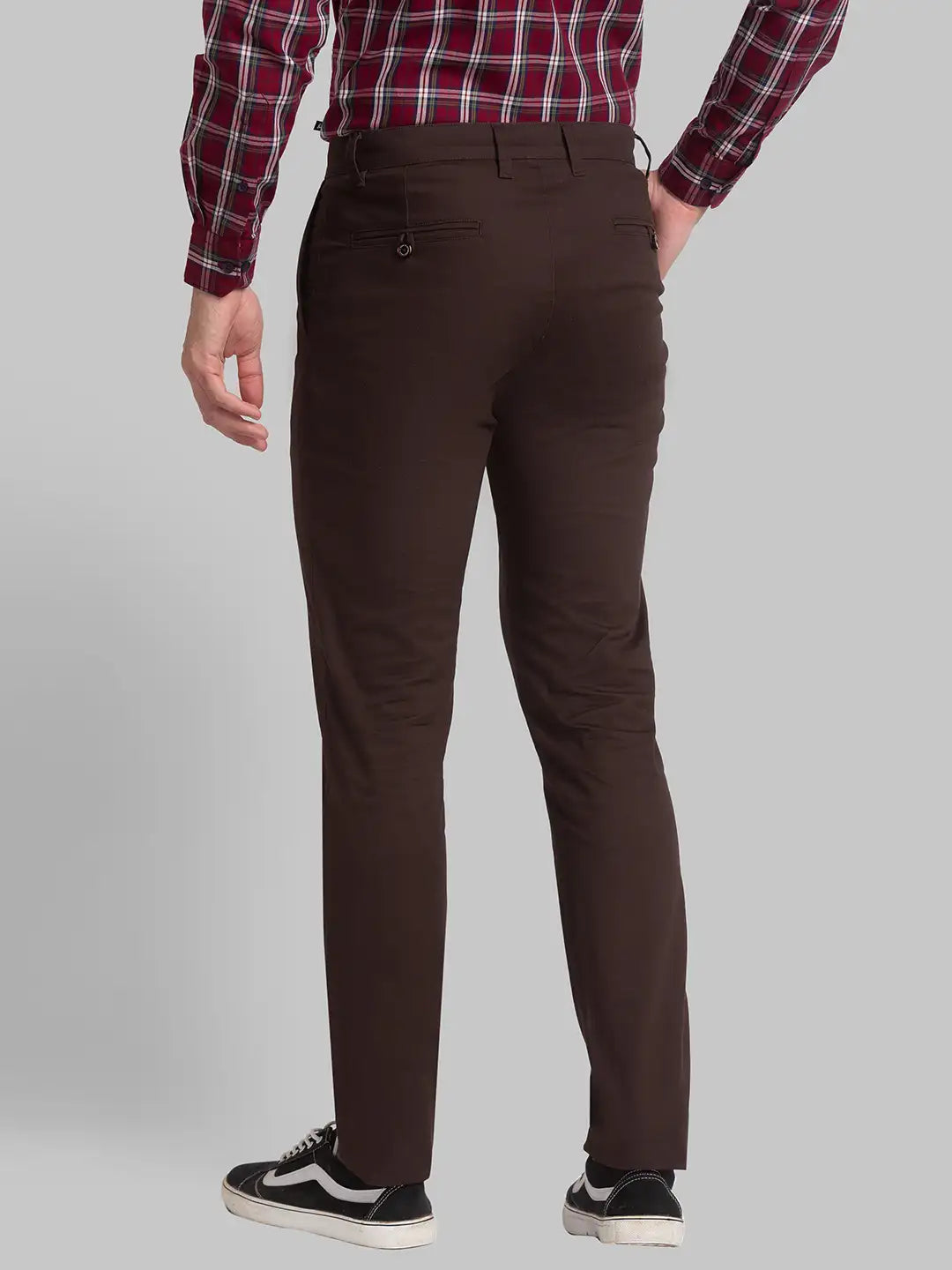 Men Tapered Fit Blue Trouser