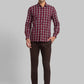 Men Tapered Fit Blue Trouser