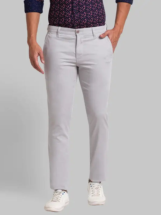 Men Lrt Fit Blue Trouser