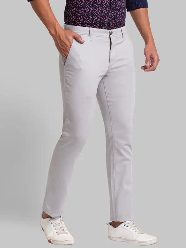 Men Lrt Fit Blue Trouser