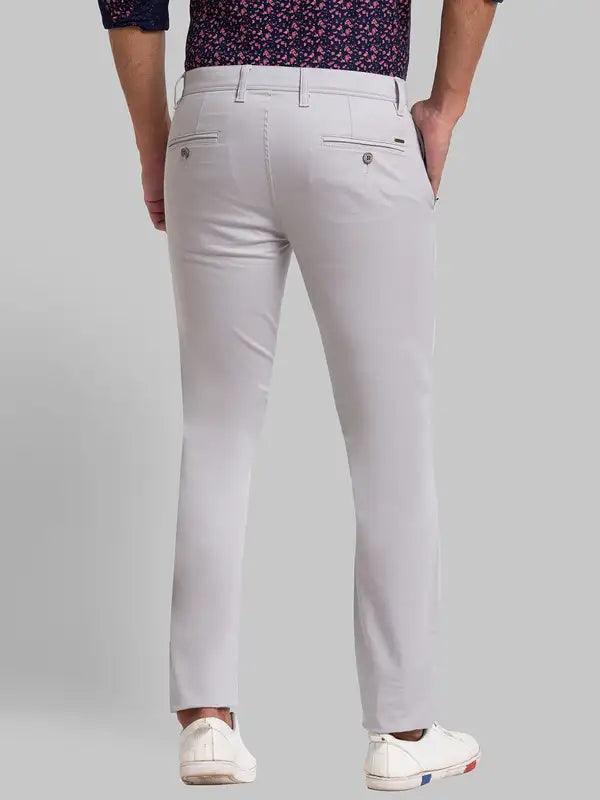 Men Lrt Fit Blue Trouser