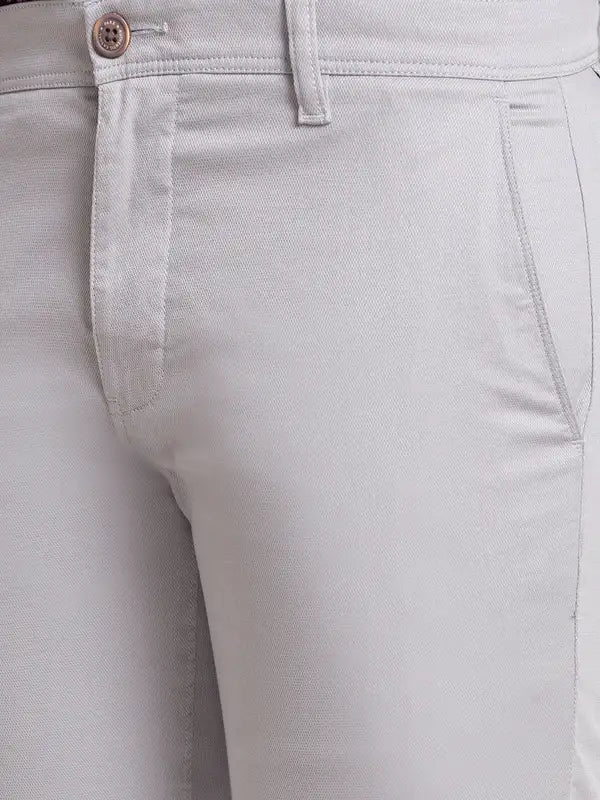 Men Lrt Fit Blue Trouser