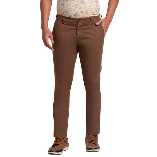 Men Tapered Fit Blue Trouser