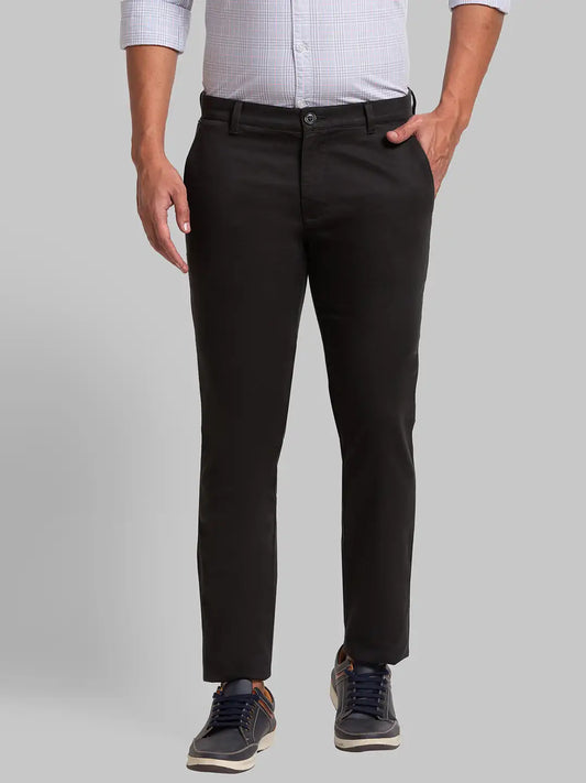 Men Tapered Fit Light Blue Trouser