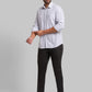 Men Tapered Fit Light Blue Trouser