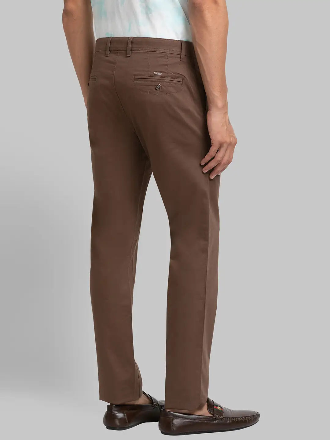 Men Tapered Fit Blue Trouser