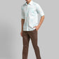 Men Tapered Fit Blue Trouser