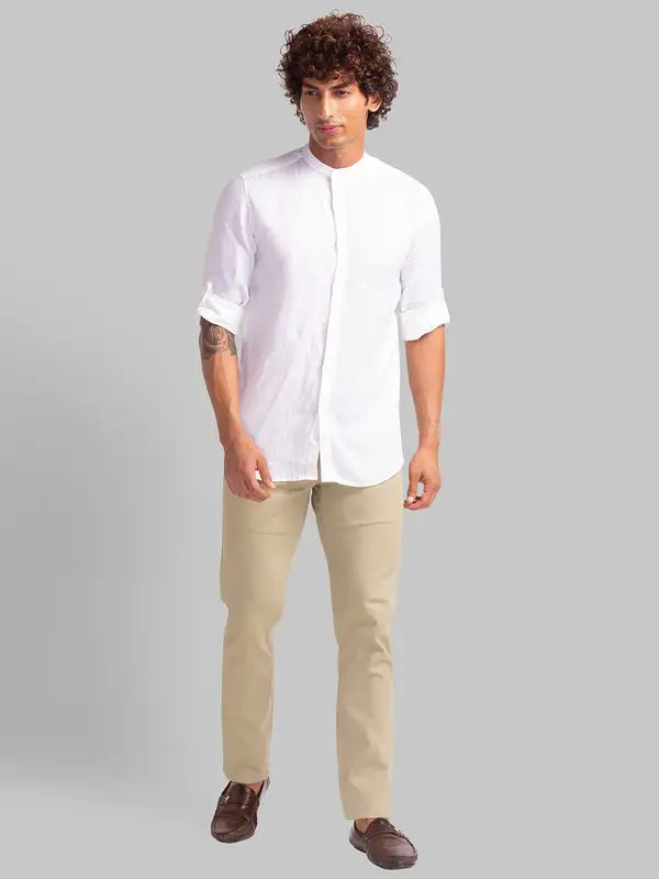 Men Lrt Fit Green Trouser