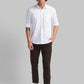 Men Low Rise Tapered Fit Blue Trouser