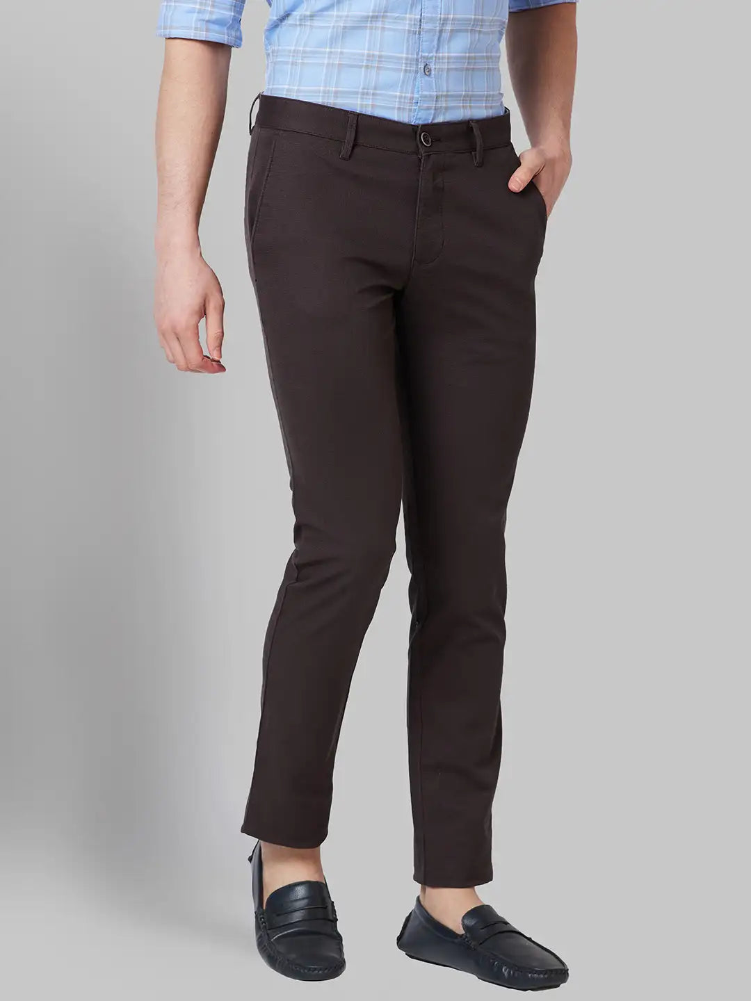 Men Lrt Fit Khaki Trouser