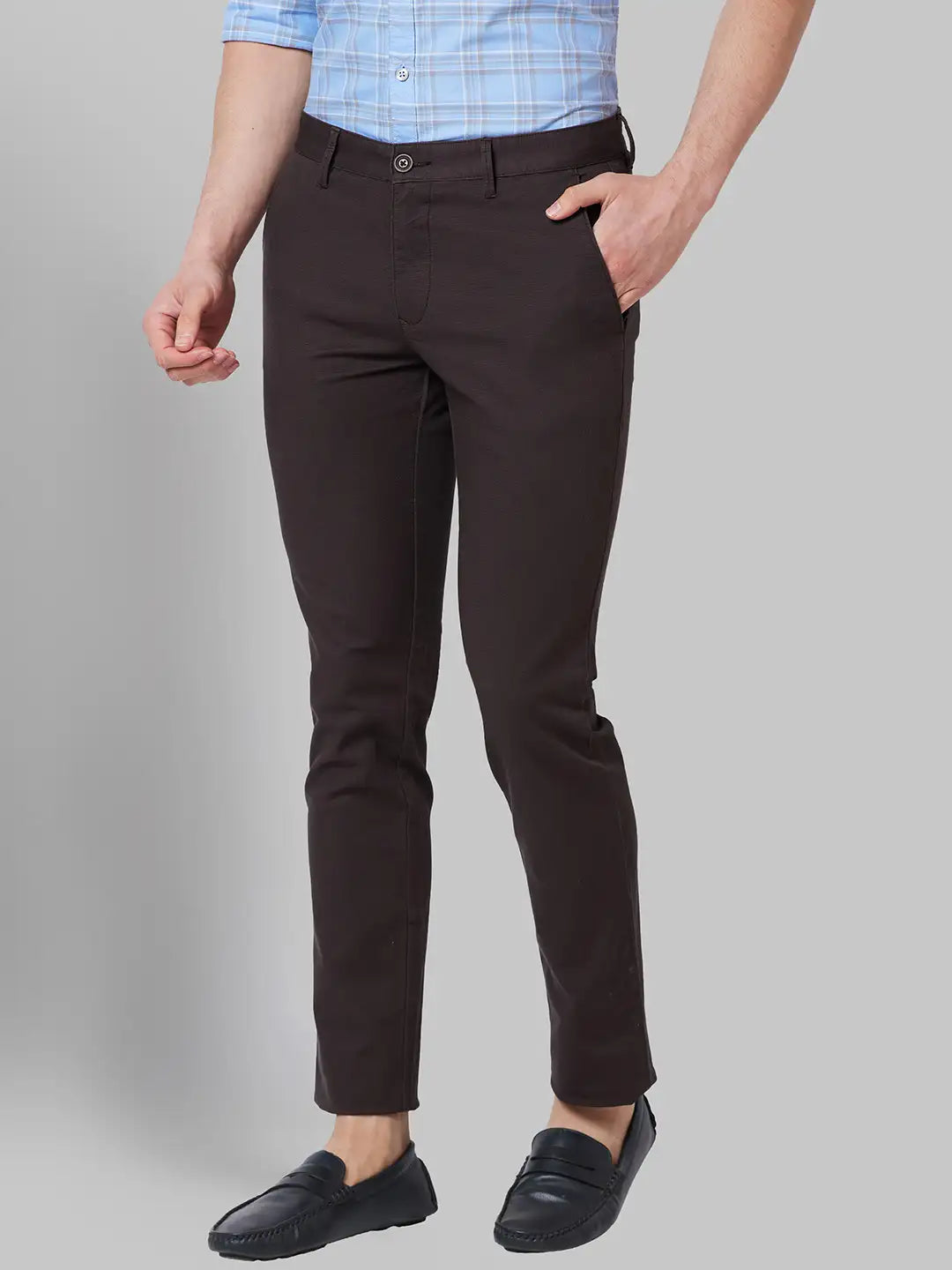 Men Lrt Fit Khaki Trouser
