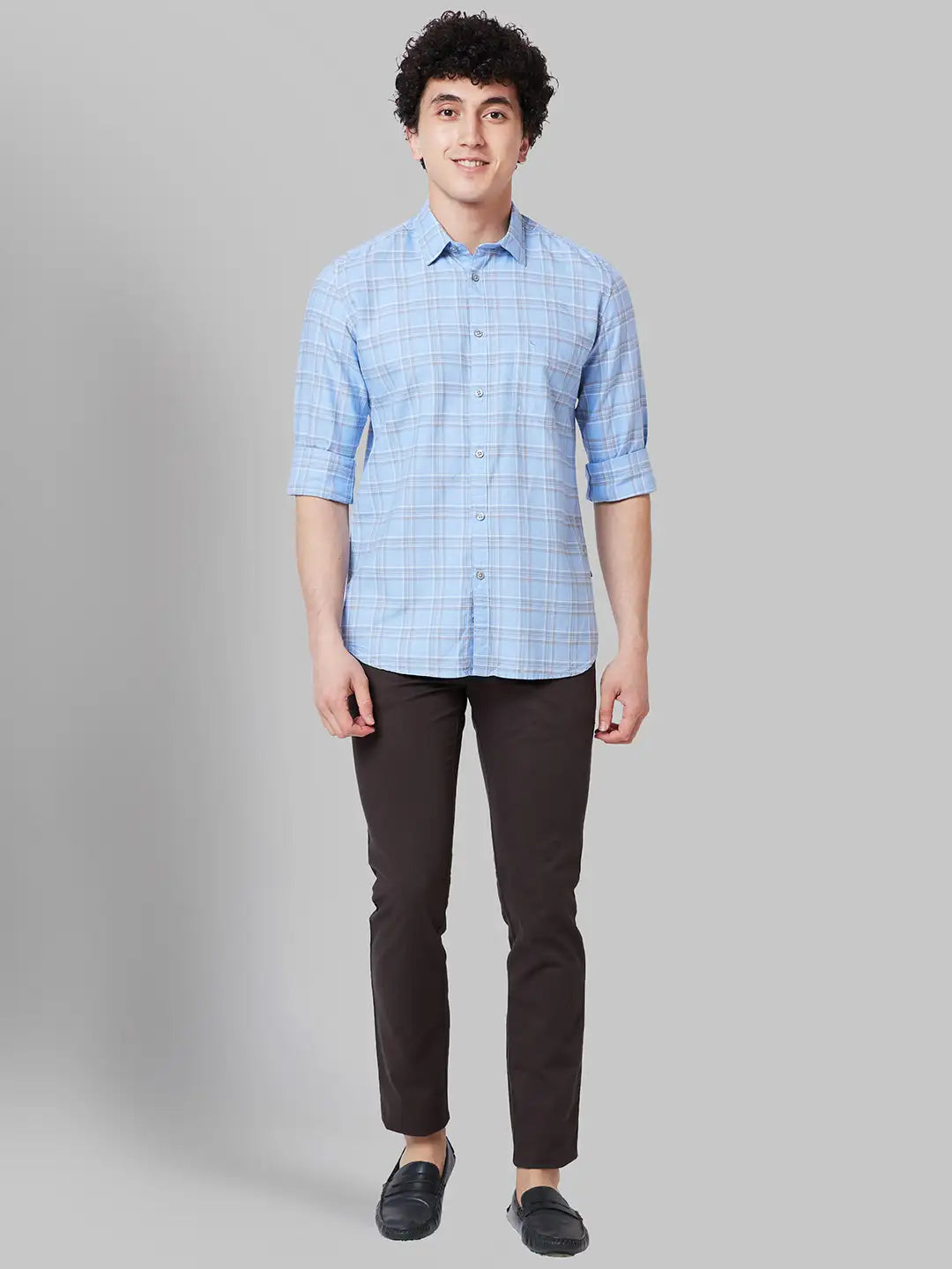 Men Lrt Fit Khaki Trouser