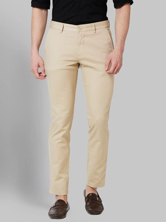 Men Lrt Fit Black Trouser