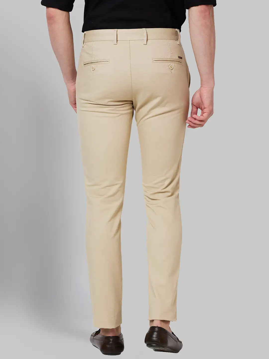 Men Lrt Fit Black Trouser