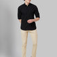 Men Lrt Fit Black Trouser