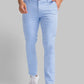 Men Slim Fit Blue Trouser