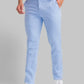 Men Slim Fit Blue Trouser