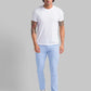 Men Slim Fit Blue Trouser