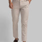 Men Low Rise Tapered Fit Fawn Trouser