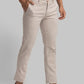 Men Low Rise Tapered Fit Fawn Trouser