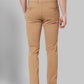 Men Low Rise Tapered Fit Beige Trouser