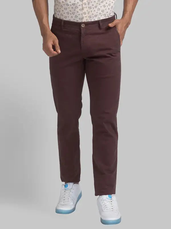 Men Lrt Fit Blue Trouser