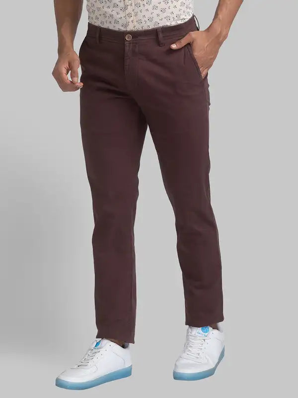 Men Lrt Fit Blue Trouser
