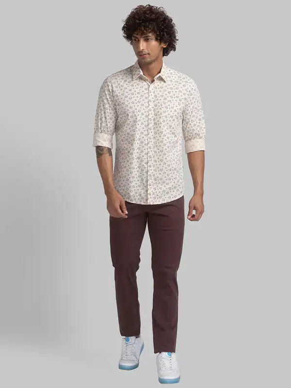Men Lrt Fit Blue Trouser