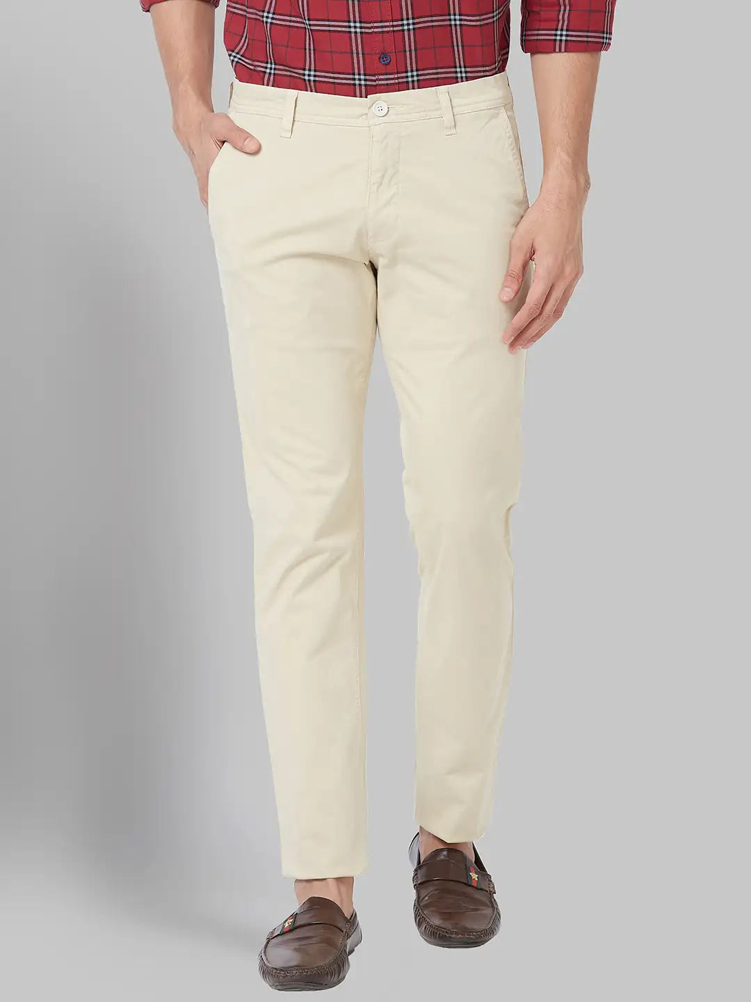 Men Lrt White Trouser