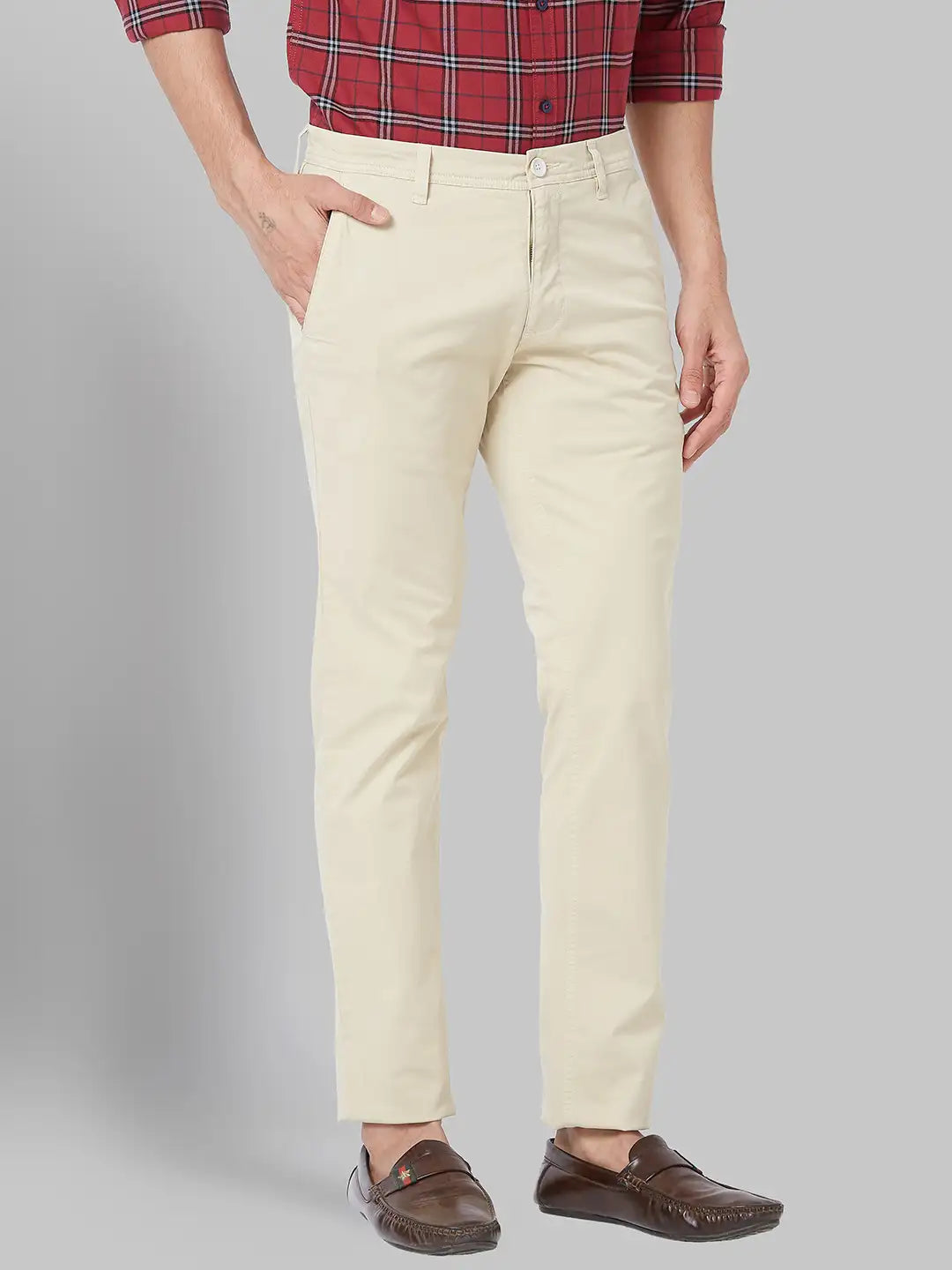 Men Lrt White Trouser