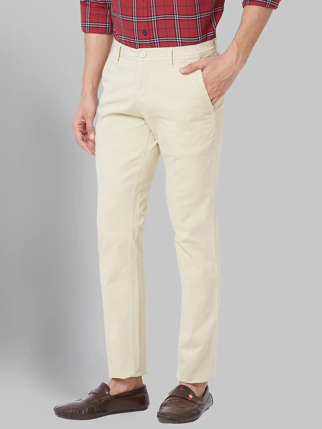 Men Lrt White Trouser