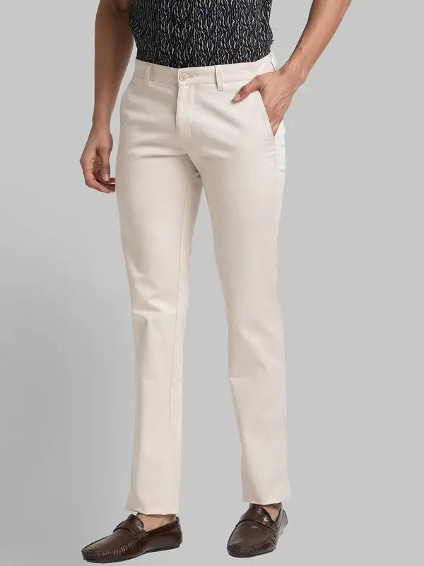 Men Lrt Fit Khaki Trouser