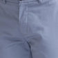 Men Green Lrt Fit Solid Cotton Blend Trouser