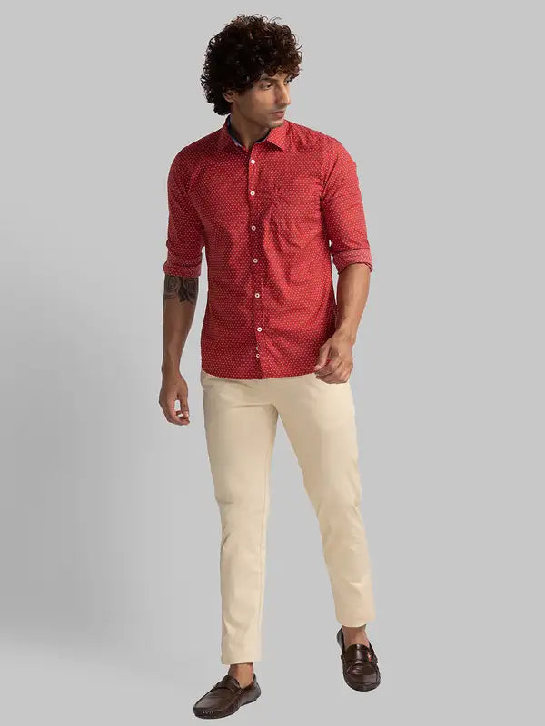 Men Lrt Fit Grey Trouser