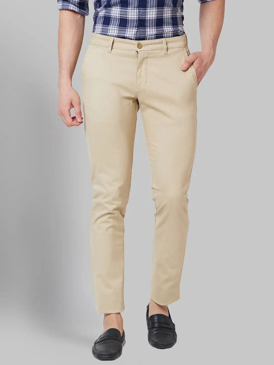 Men Lrt Fit Khaki Trouser